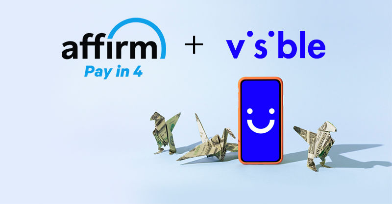 Affirm and Visible Pay in four