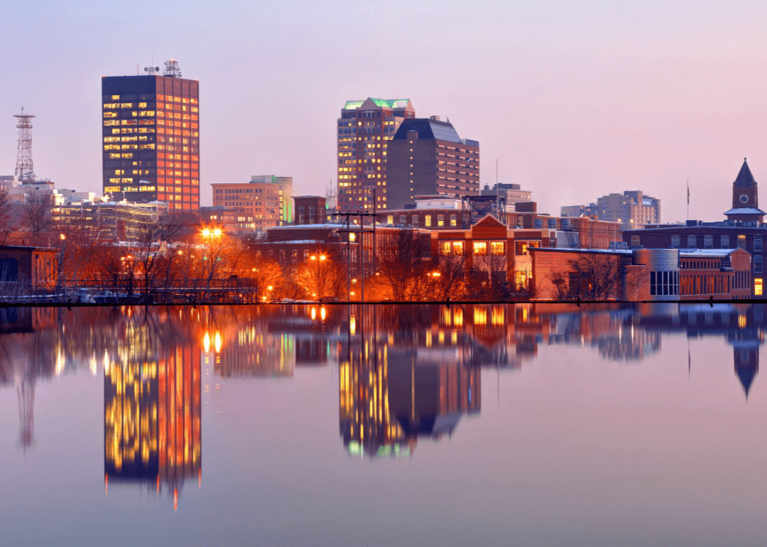 Skyline at Dusk in New Hampshire