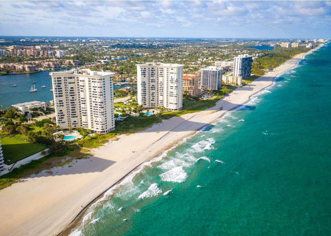 Stretch of beach in Florida