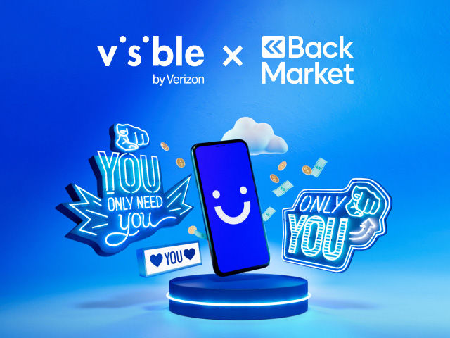 visible phone on stage with backmarket logo