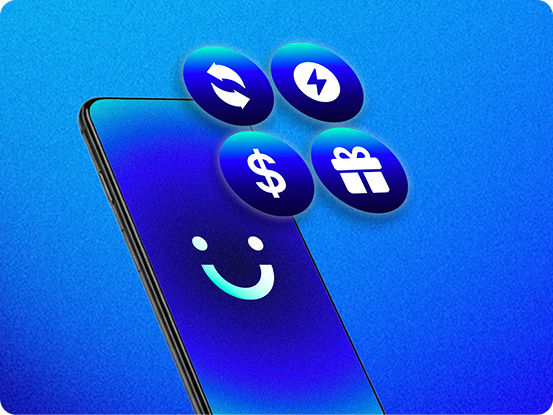 hands lifting up visible phones