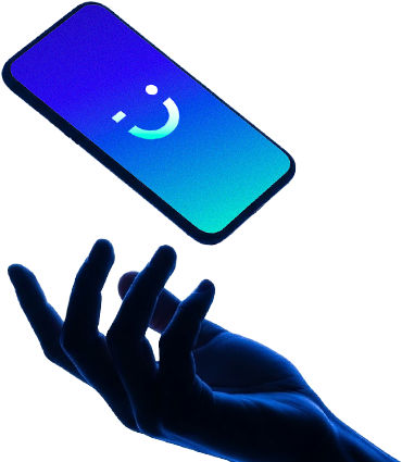 visible phone in a zen garden with a bonsai tree