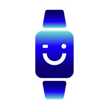 wrist with three smartwatches displaying emojis