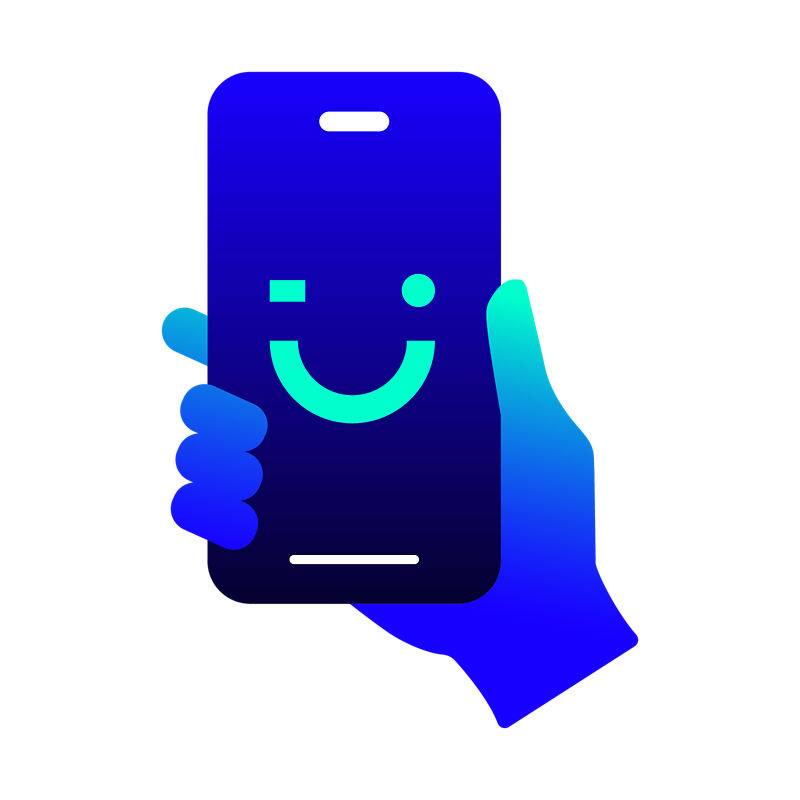 toggle icon with a cursor