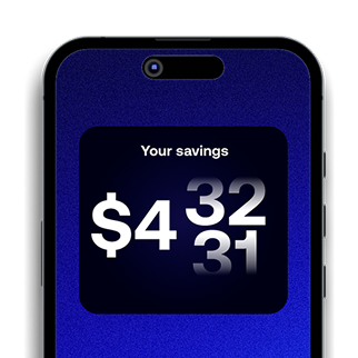 phone showing 432 dollars of savings
