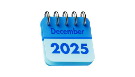 calendar showing december 2025