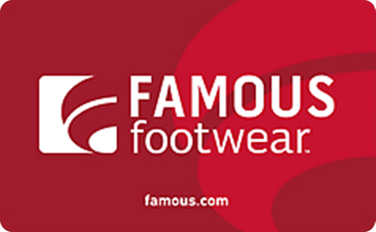 famous footwear gift card