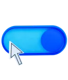 toggle icon with a cursor